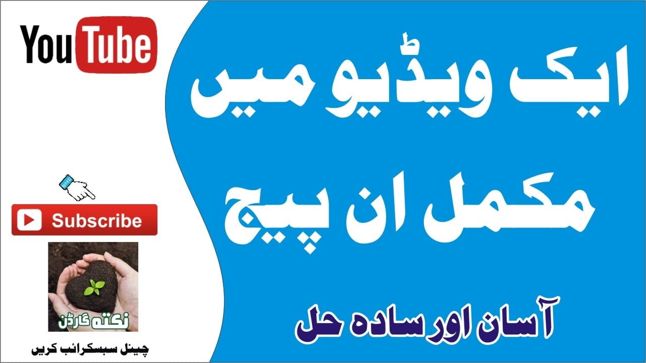 ان پیج سیکھیں