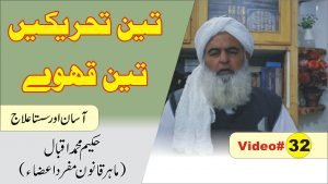 Read more about the article قانون مفرد اعضاء کے مطابق تین تحریکوں کے لیے تین طرح کے قہوے