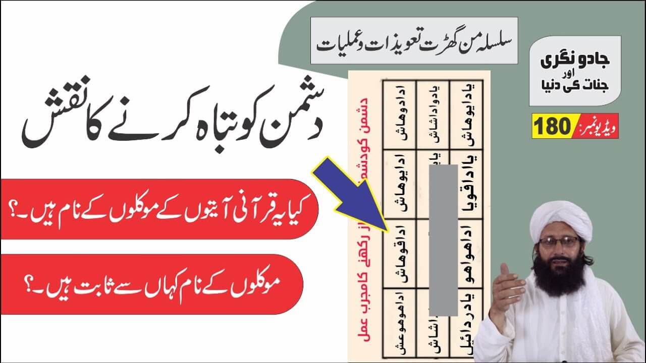 دشمن کی تباہی کا نقش